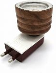 Sajani Mini Magic Wooden Electric Kapoor Dani Incense Burner Plug Bakhoor Dani Aroma Diffuser Kapoor Burner (Pack Of 1) Wooden Incense Holder(Brown)