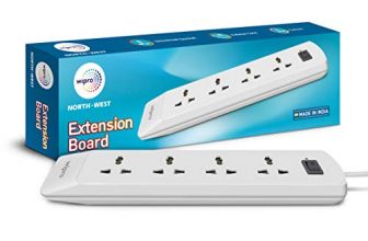 Wipro Northwest 6A Four-Way Extension Board (White) (Nwe0200)