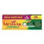 Dabur Meswak: India’S No-1 Fluoride Free Toothpaste With Antibacterial, Anti Inflammatory & Astringent Benefits,Cavity Protection|Helps Fight Plaque, Tartar, Cavity And Tooth Decay- 400 Gram(200Gm*2)