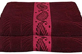 Kuber Industries Cotton Bath Towel 27″ X54, 2 Pieces (Maroon) -Ctktc8919