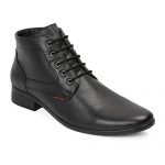 Red Chief Black Leather With Lace Formal Ankle Shoes For Men Rc3545 001_(Uk-8 India)