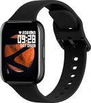 (Renewed) Zebronics Zeb-Fit1220Ch Smart Fitness Band, 2.5D Curved Glass Full Touch Display, Spo2, Bp & Heart Rate Monitor, Ip67 Water Resistant, 7 Sports Mode, Black Dial + Black Strap