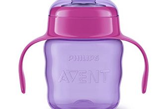 Philips Avent Silicone Rubber Classic Soft Spout Cup, (Pink/Purple) 200 Ml 1 Piece