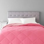 Amazonbasics Polyester Reversible Comforter – (Pink, Full Size)