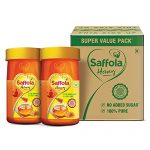 Saffola Honey 100% Pure & Natural, Super Value Pack, 600G, Yellow