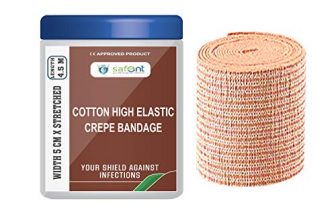 Safent Safe0057 Cotton High Elastic Crepe Bandage (Beige)