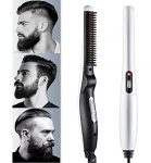 Beard Straightener Comb-Bazku Quick Hair Styler For Men Electric Beard Straightener Massage Hair Comb Beard Comb Multifunctional Curly Hair Straightening Comb Curler, Beard Straightener(Pack Of 1)(Beard Straightner Comb)