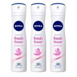 Nivea Women Deodorant, Fresh Flower, 150Ml (Pack Of 3)
