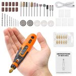 Verilux® 45Pcs Mini Cordless Drill Machine, 900Ah Usb Rechargeable 3 Speed Small Drill Machine For Craft, Drill Machines For Engraving/Polishing/Grinding/Cleaning (5000-15000Mrp, 3.6V)