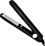 Jmd Stnr-011 Professional 18Cm Solid Smooth Ceramic Anti-Static Flat Hair Iron Hairstyling Salon Style Instant Heat Up Hair Styler Tool 25W Travel Hair Straightener(Black)