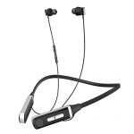 Yodel 3D1 Bluetooth 5.0 Wireless Headphones,Magnetic Earbuds Neckband Earphones With Stereo Sound And Hands Free Mic Black