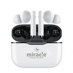 Miracle Digital Evolution-1 Pro Truly Wireless Bluetooth In Ear Earbuds With Mic (White)