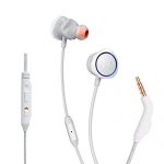 Jbl Quantum 50, Wired In Ear Gaming Headphone With Inline Voice Focus Microphone And Master Volume Slider, Twist-Lock Technology (White)