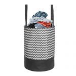 Prettykrafts Canvas Laundry Bag, Toy Storage, Laundry Storage (45 L) – Black