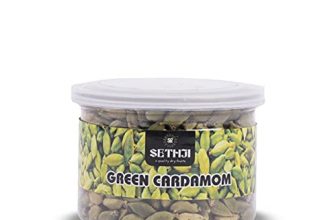 Sethji Green Cardamom, Freshly Harvest Whole Elaichi For Your Healthy Diet In Jar Pack 8Mm Bolt With 100 Gram