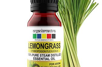 Organix Mantra Lemongrass Essential Oil, 100% Pure Steam Distilled Natural (15Ml)