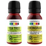 Organix Mantra Tea Tree & Lemongrass Essential Oil Collection : Set Of 2 (15Ml Each)