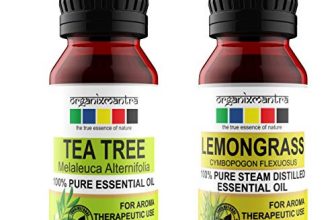 Organix Mantra Tea Tree & Lemongrass Essential Oil Collection : Set Of 2 (15Ml Each)