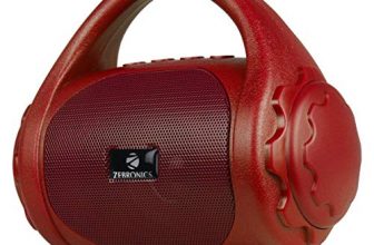 Zebronics Zeb-County 3 W Wireless Bluetooth Portable Speaker With Supporting Carry Handle, Usb, Sd Card, Aux, Fm & Call Function (Red)