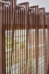 Homefab India Sheer Polyester Door Curtain – 7Ft, Brown