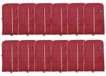 Kuber Industries 12 Piece Non Woven Coat/Blazer Cover, Maroon