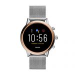 Fossil Gen 5 Julianna Stainless Steel Touchscreen Women’S Smartwatch With Speaker, Heart Rate, Gps, Music Storage And Smartphone Notifications – Ftw6061 (44Mm, Silver)