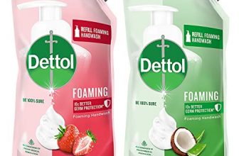 Dettol Foaming Handwash Refill Combo- Strawberry & Aloe Coconut, (Pack Of 2-700Ml Each)| Rich Foam | Moisturizing Hand Wash | Soft On Hands, Green