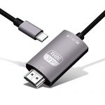 Kinsound Usb C To Hdmi Cable, 4K@30Hz Type C To Hdmi 4K Thunderbolt 3 Compatible With Macbook Pro/Macbook Air 2018, Imac 2017, Surface Book 2, Samsung S20/S21, More Usb C Devices (2M)