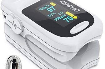 Pulse Oximeter Fingertip, Renpho Professional Oxygen Saturation Monitor Oximeter (Batteries Not Included) For Spo2 Perfusion Index And Pulse Rate With Oled Digital Display, Portable Heart Rate Monitor For Adults Children