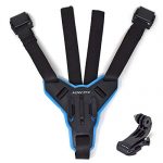 Action Pro (Made In India) Helmet Chin Mount, Motorcycle Helmet Strap Compatible With Gopro Hero 9 8 7 6 5 4 3+ 3 Sjcam (Blue)