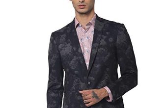 Jack & Jones Men’S Notch Lapel Slim Fit Blazer (12176274_Black_46)