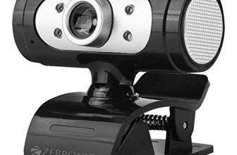 Zebronics Zeb-Ultimate Pro (Full Hd) 1080P/30Fps Webcam With 5P Lens, Built-In Mic, Auto White Balance, Night Vision, Manual Switch For Led (Black)