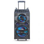 Aisen® 120W Rms Walk & Rock Portable Hi-Fi Party Speaker With Inbuilt Rechargeable Battery & Wireless Microphone, Electric Guitar Input, Karaoke Compatible (Black, A12Ukb800)