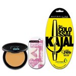 Maybelline New York Colossal Kajal & Baby Lips, Lip Balm, Translucent Finish – Pink Lolita & Fit Me Compact Combo, 12.35G