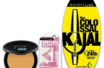 Maybelline New York Colossal Kajal & Baby Lips, Lip Balm, Translucent Finish – Pink Lolita & Fit Me Compact Combo, 12.35G