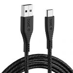 Boat Type C A325 Tangle-Free, Sturdy Type C Cable With 3A Rapid Charging & 480Mbps Data Transmission(Black)