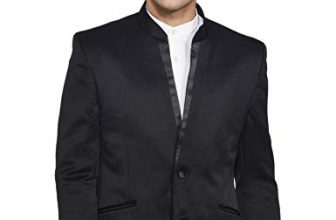 Van Heusen Men’S Slim Fit Blazer (8907355322738_Vdbz1E21989_38_Black With Grey)