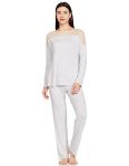 Triumph International Women’S Amourette Pk Lsl 01 X Relaxed Pajama Set (H000135_Medium Grey Melange_Xl)