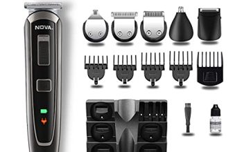 Nova Ng 1150 Cordless And Rechargeable Multi Grooming Trimmer For Men Runtime: 60 Mins (Black)