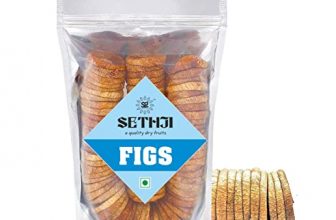 Sethji Dry Fruits & Nuts Figs (Anjeer) Pouch 1Kg Value Pack | Dried Figs | 100% Natural, Rich In Iron, Jumbo Size Brown Figs, 1Kg