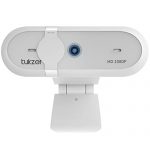 Tukzer 2.1 Mp Full Hd 1080P Web Camera, Cmos Webcam With Microphone| Privacy Cover| Auto-Focus| 360° Rotatable, Tripod Ready Mount | Plug-N-Play Usb For Windows, Mac (White)