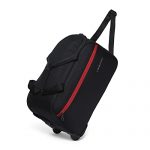 Lavie Sport Lino M Cabin Size 53 Cms Wheel Duffle Bag For Travel | 2 Wheel Luggage Bag | Travel Duffle Wheeler (Black)