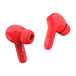 Mivi Duopods A25 True Wireless Earbuds With 40Hours Battery, 13Mm Bass Drivers & Made In India. Bluetooth Wireless Earbuds With Immersive Sound Quality, Voice Assistant, Touch Control (Red)