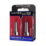 Maybelline Creamy Matte Lipstick, Matte Finish, (Pack Of 2) – Rich Ruby & Divine Wine
