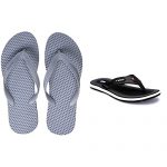 Relaxo Men’S Gybk House Slippers – 6 Uk/India & Sparx Men’S Black Flip-Flops-6 Uk