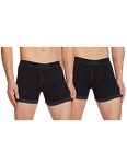 Jockey Men’S Solid Boxer Brief (1017 Black Melange_M)