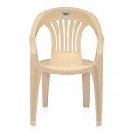 Nilkamal Set Of 2 Chr2101 Plastic Chair, Marble Beige