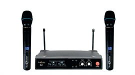 Studiomaster Xr 40Hh Uhf Dual Hand Wireless Omnidirectional Microphone System – Black