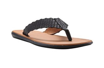 Franco Leone Men’S Black Sandals And Floaters – 7 Uk/India (41 Eu)