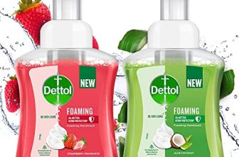 Dettol Foaming Handwash Pump Combo, Aloe Coconut & Strawberry (2 X 250Ml) | Rich Foam | Moisturizing Hand Wash | Soft On Hands